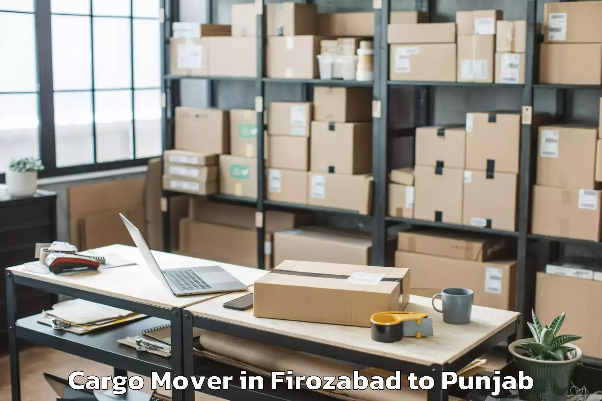 Easy Firozabad to Laungowal Cargo Mover Booking